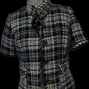 Grace Elements Multicolor Tweed Blazer. Beautiful Fitted.